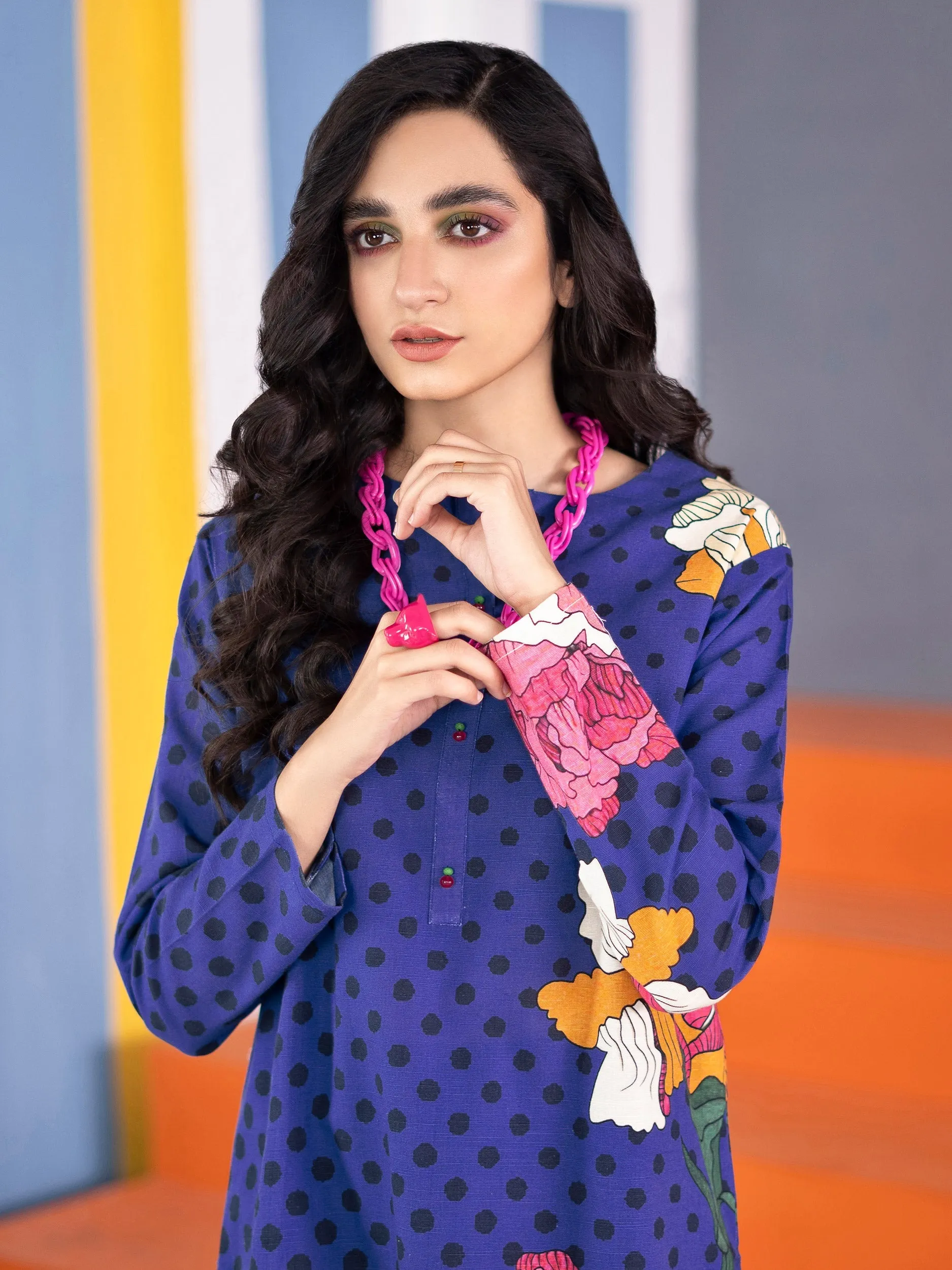 1 Piece Printed Khaddar Shirt