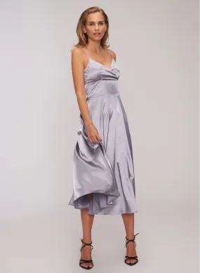 13555 Lilac Satin Slip Dress