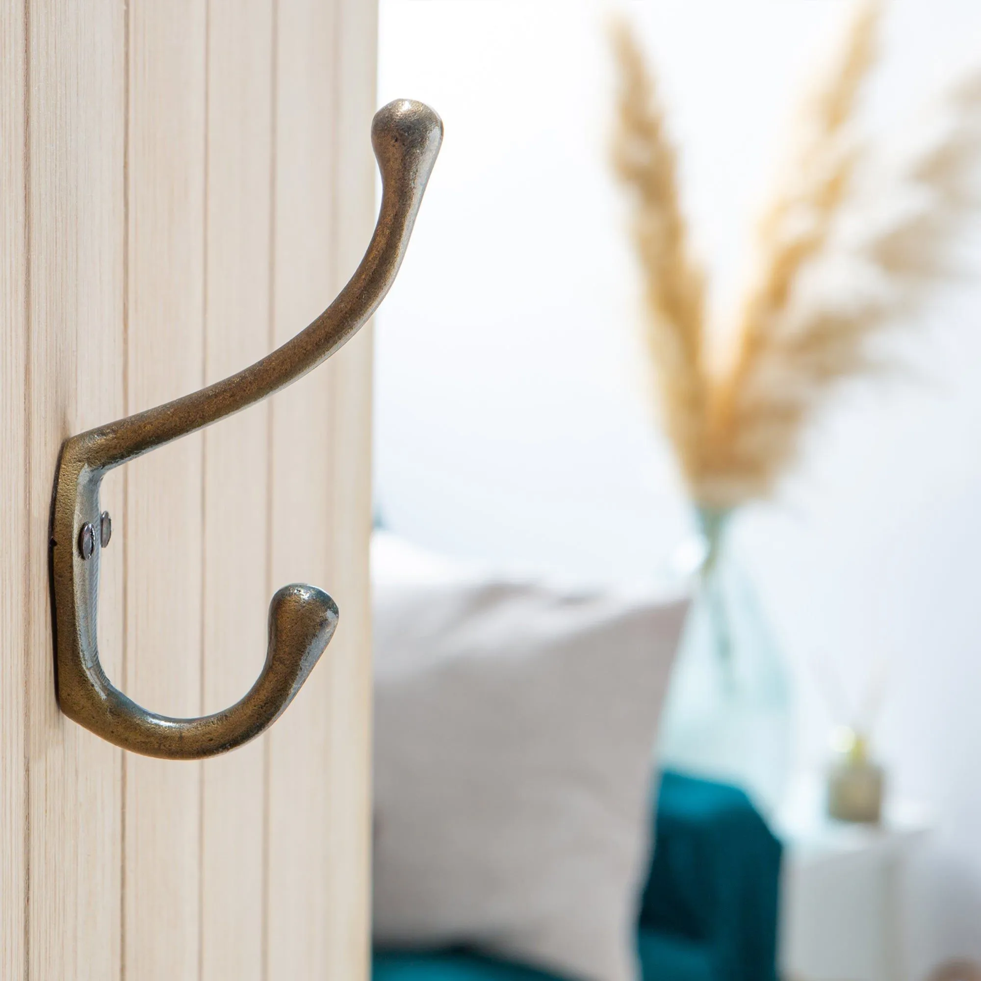 30mm x 140mm Narrow Hat & Coat Hook - By Hammer & Tongs