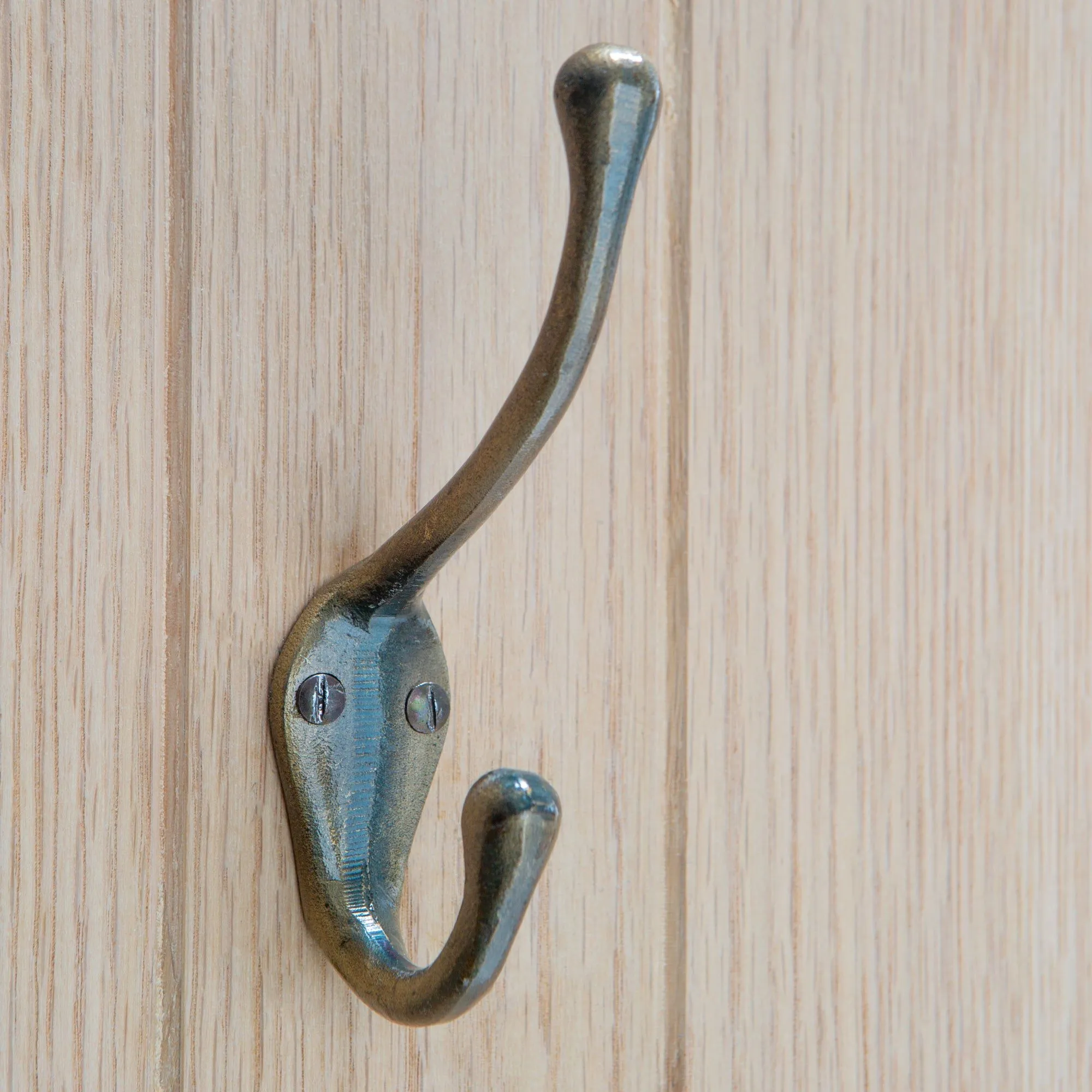 30mm x 140mm Narrow Hat & Coat Hook - By Hammer & Tongs