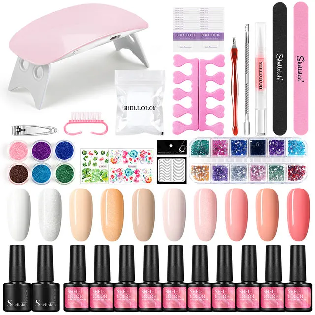 7ML Manicure Set Nail Gel Polish Kit Varnish Nail Art Sets UV Lamp Nail Dryer Tools For Manicure Tools kit