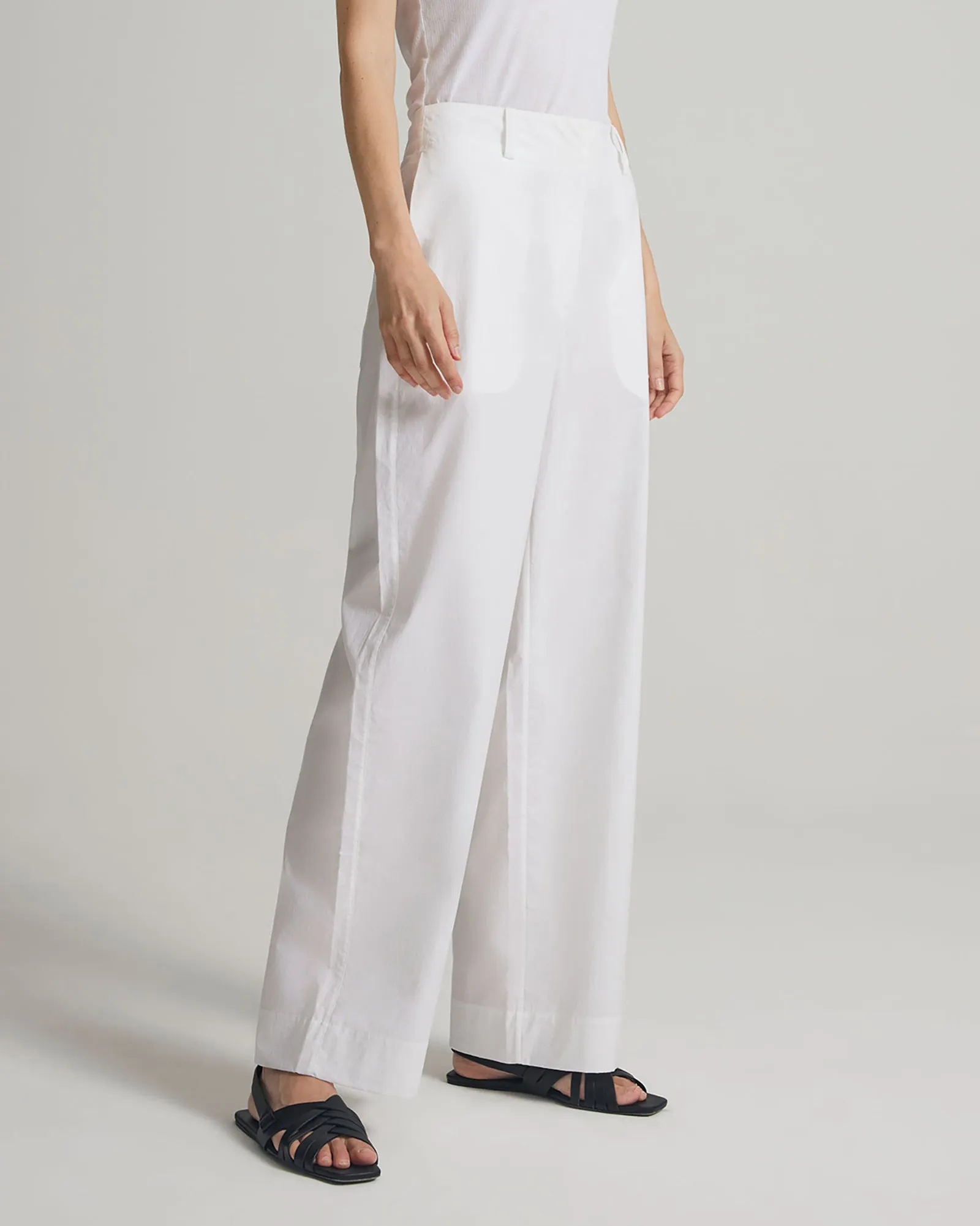 Adrien Pant in White