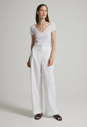 Adrien Pant in White