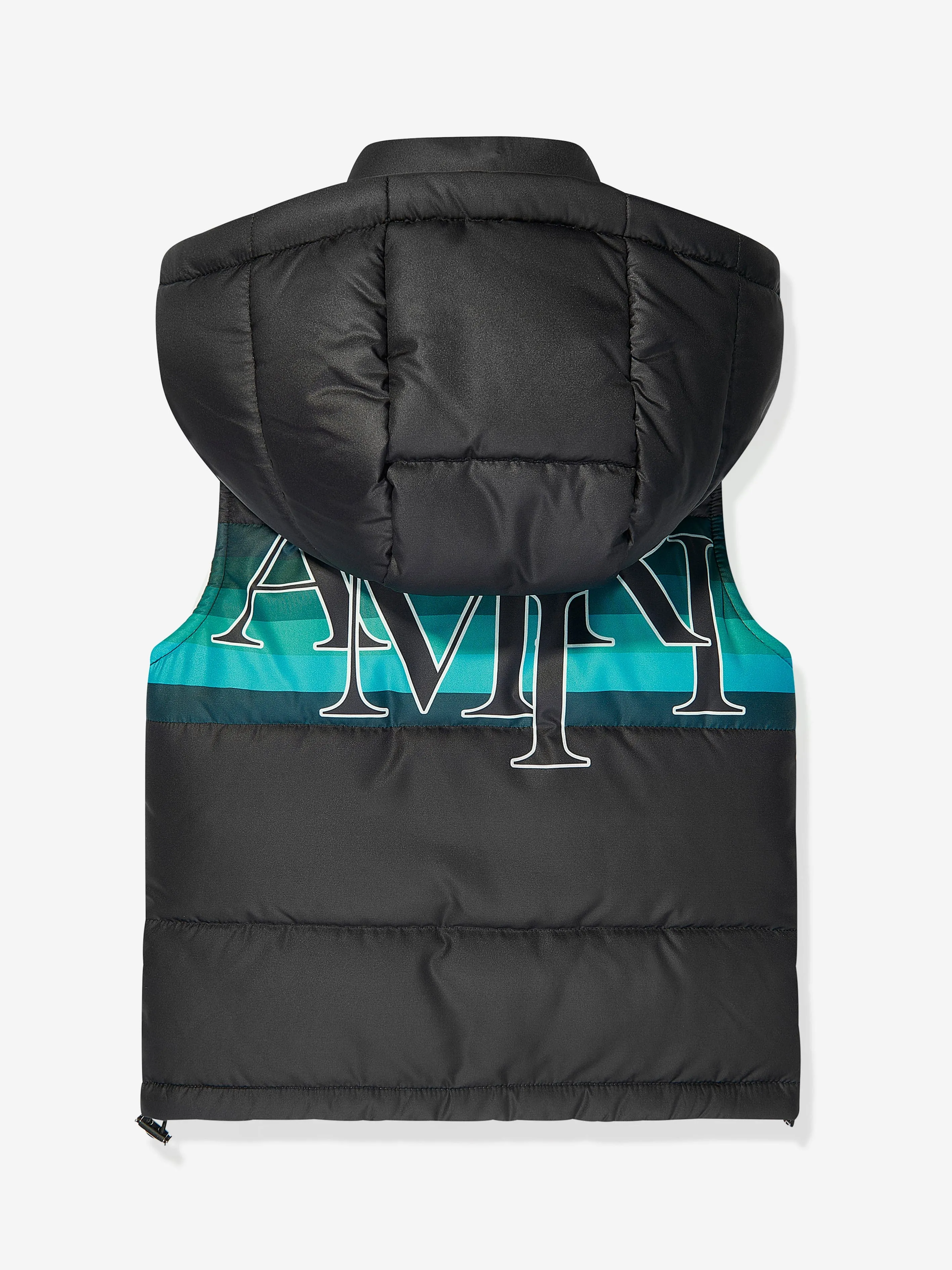 Amiri Boys Logo Staggered Gilet in Black