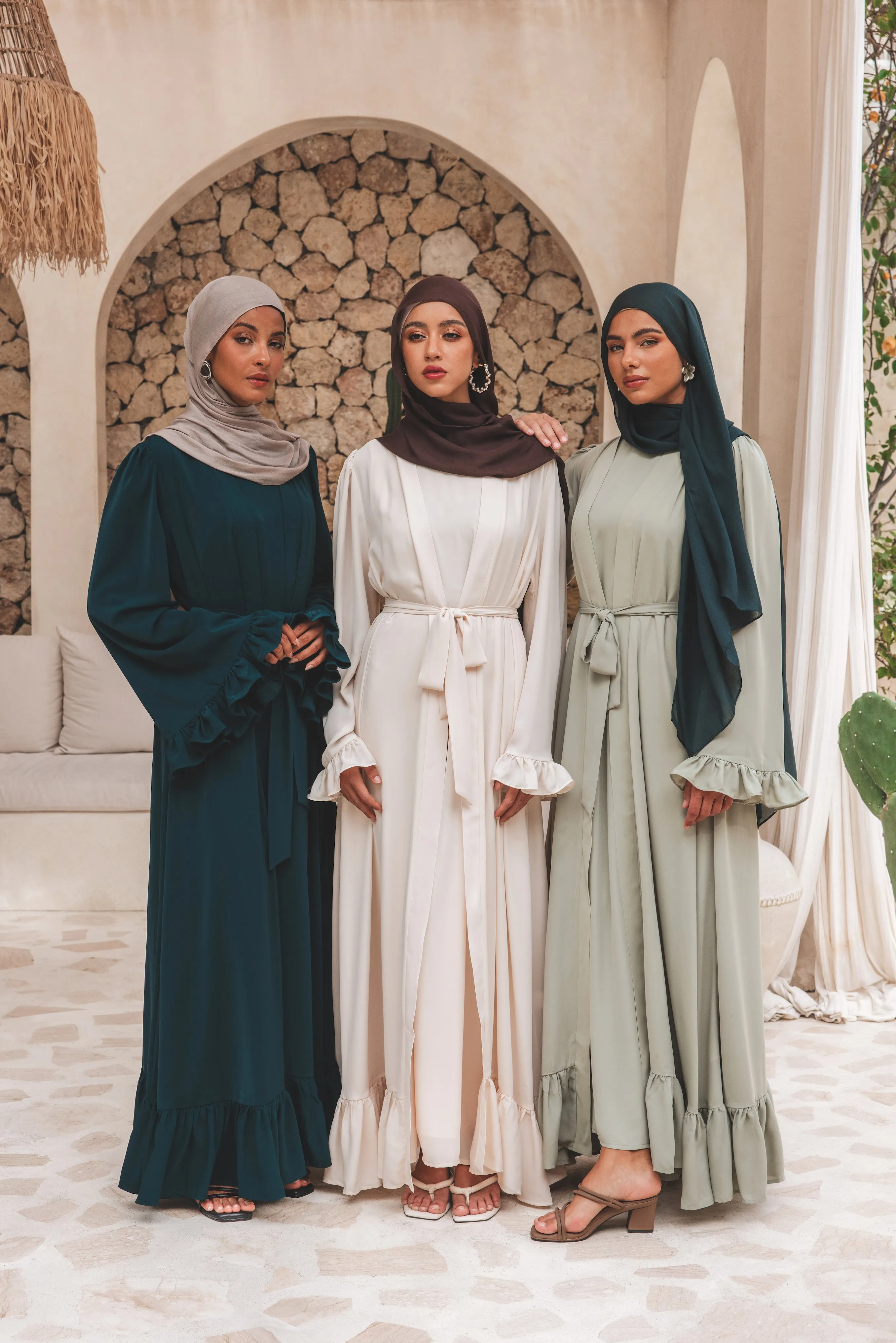 Ayah Abaya Set - Champagne