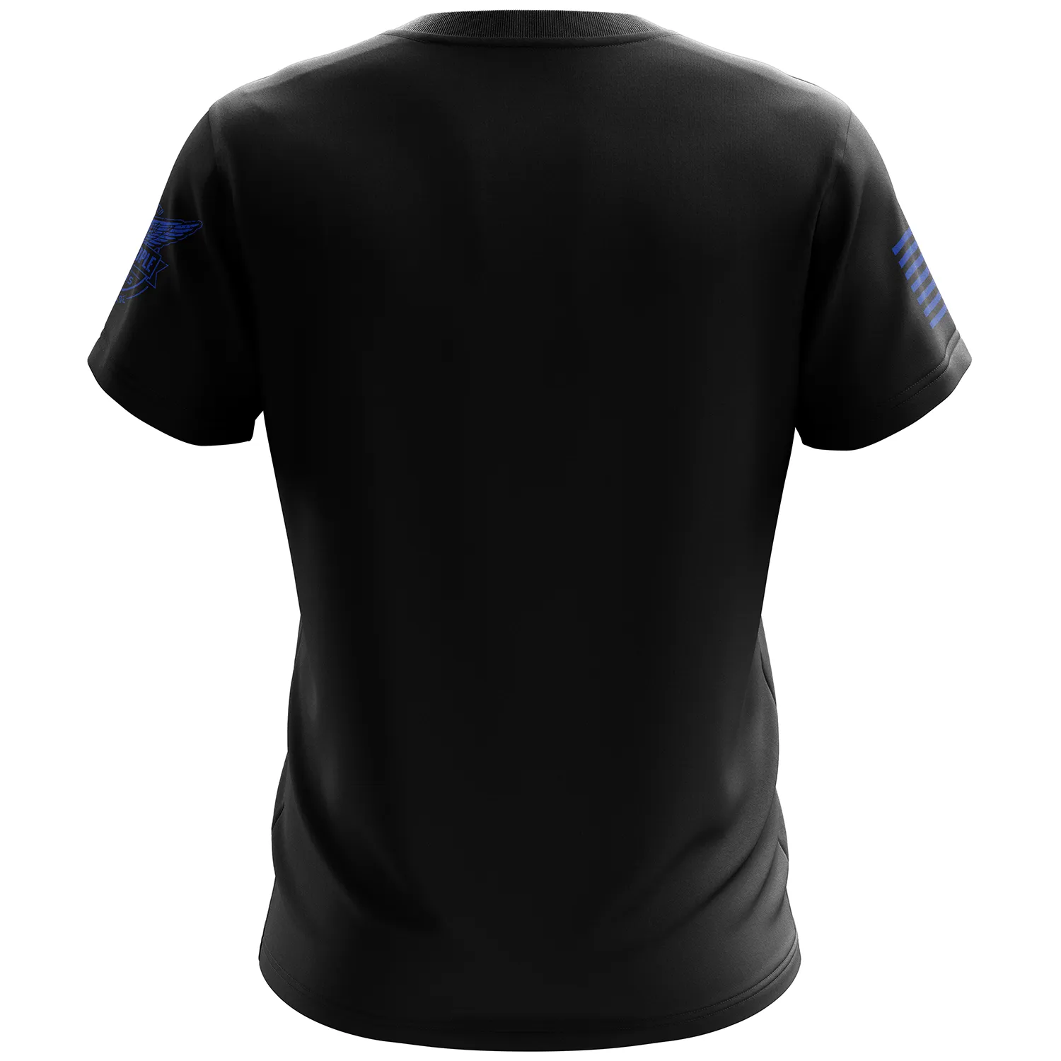 Basic - Black   Blue Short Sleeve Shirt