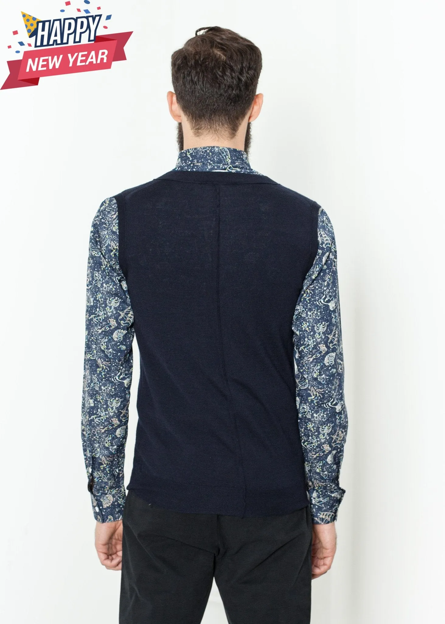 Basic Gilet in Navy