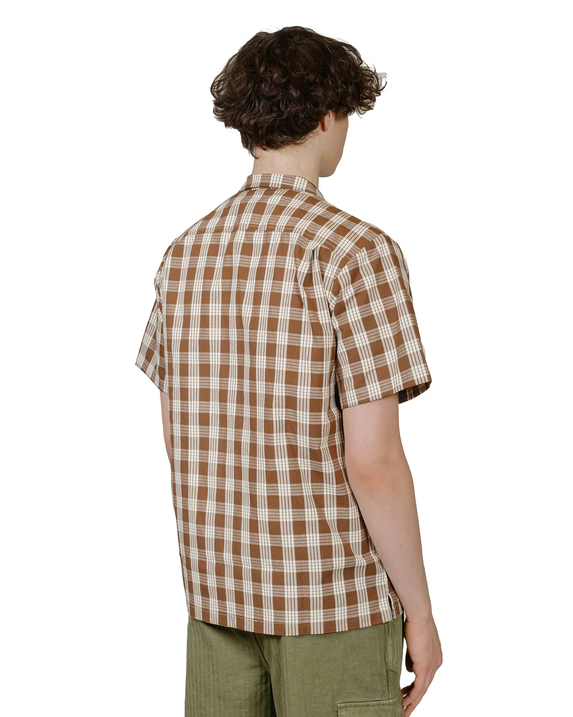 Bather Walnut Palaka Traveler Camp Shirt