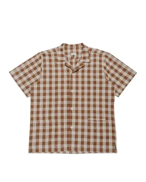 Bather Walnut Palaka Traveler Camp Shirt