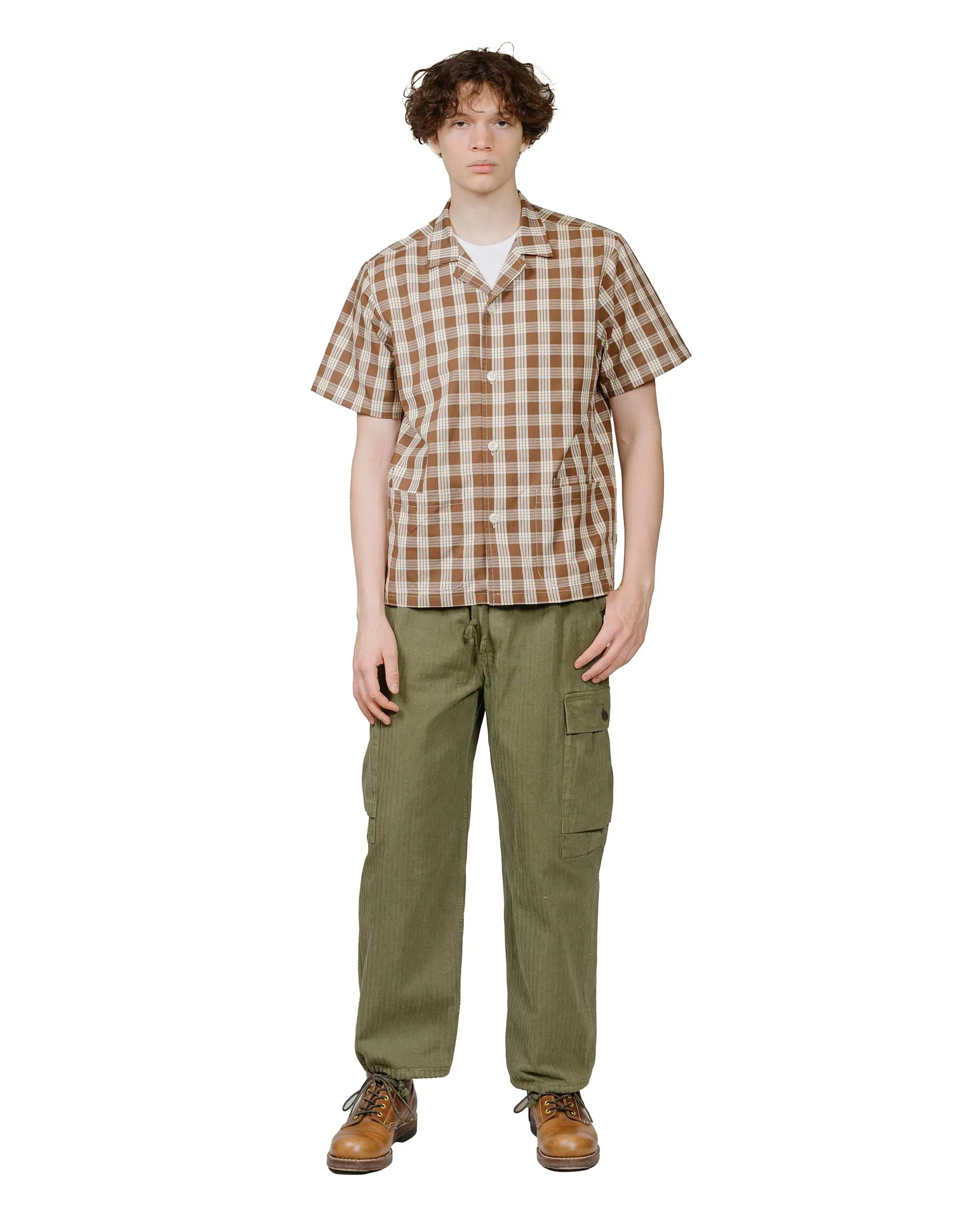 Bather Walnut Palaka Traveler Camp Shirt