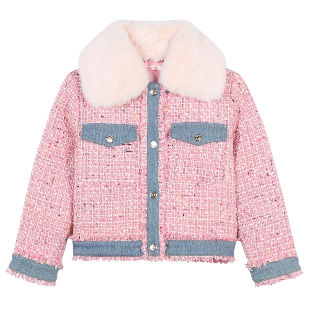 Billieblush Kids Pink Blush Tweed Jacket