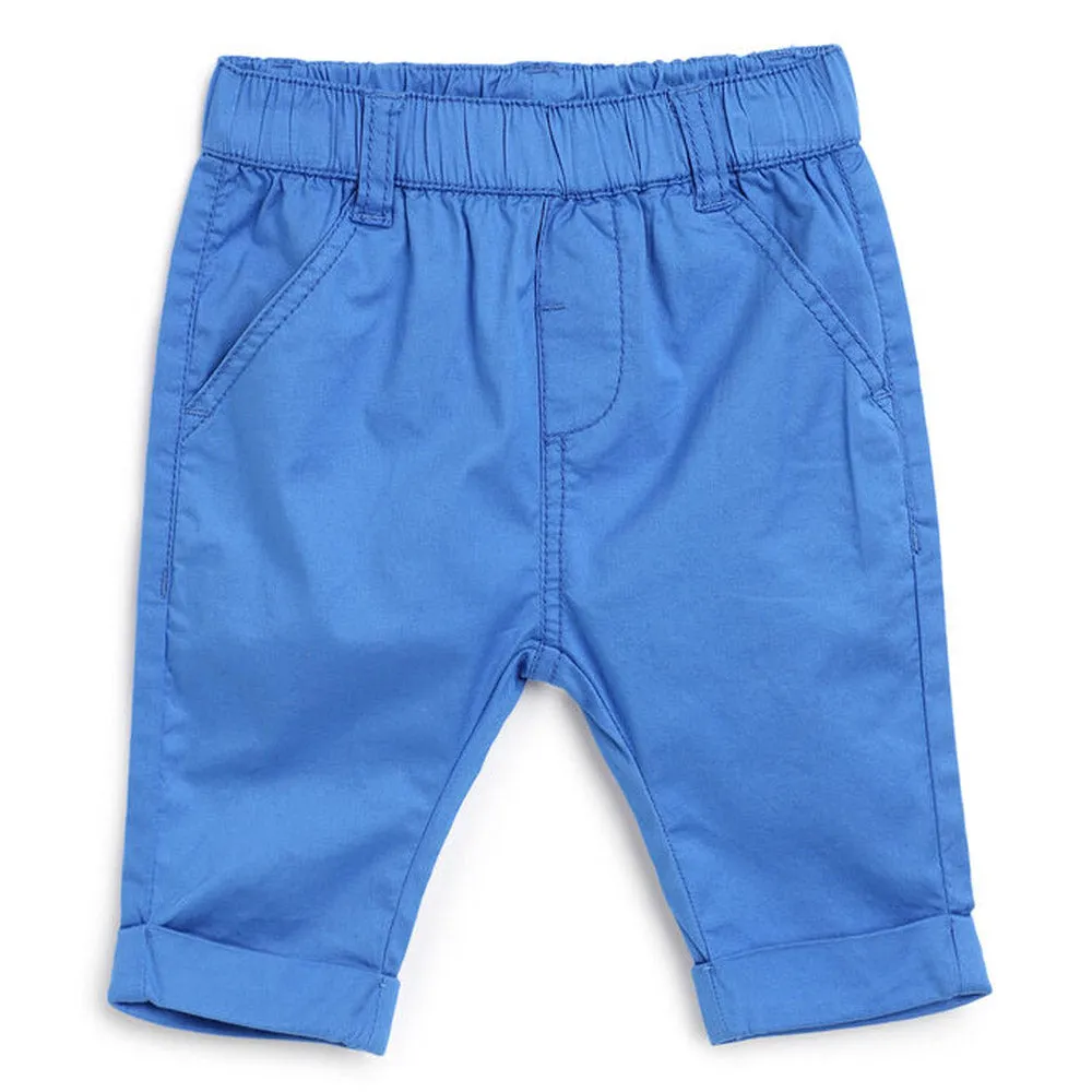 Blue Elasticated Waist Trouser