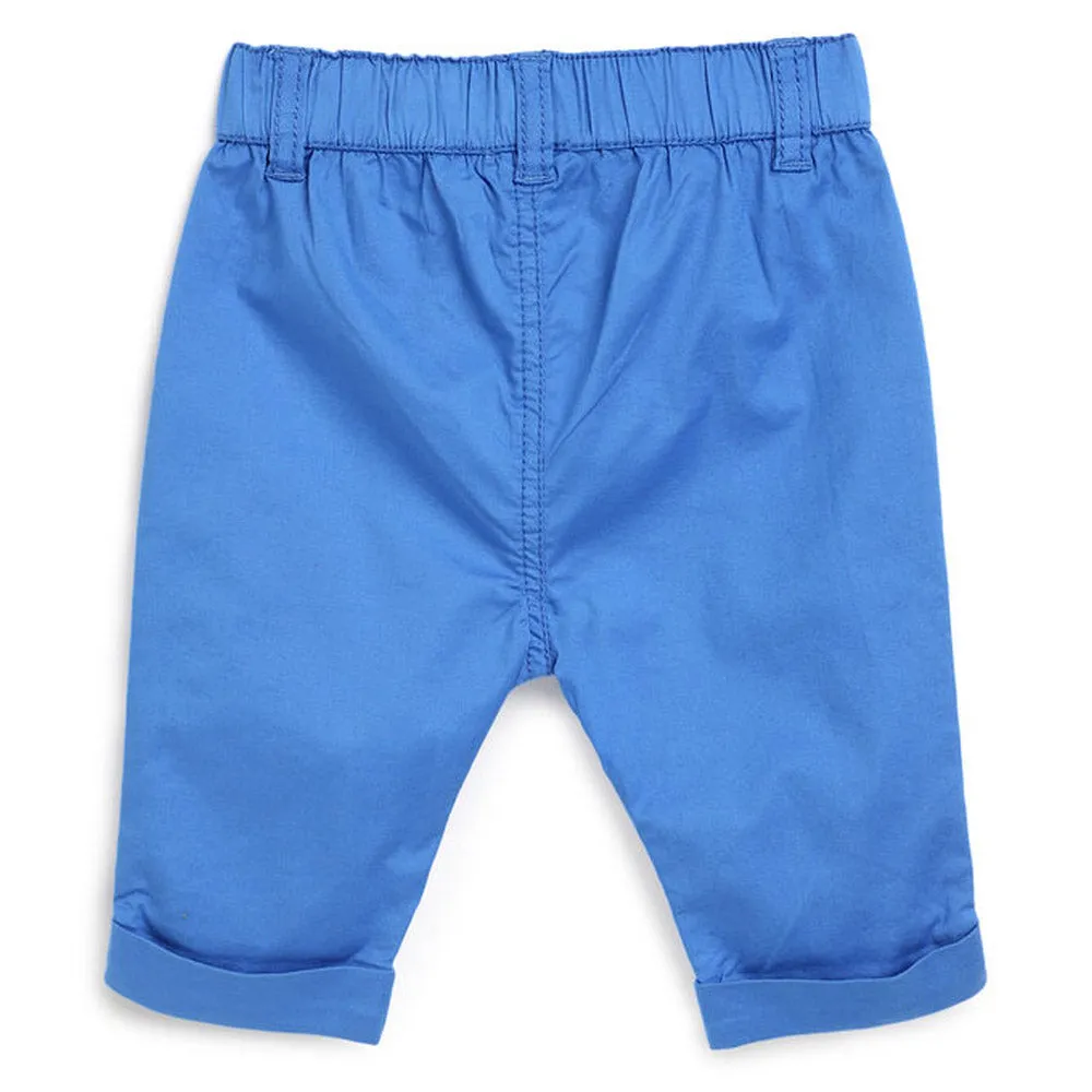 Blue Elasticated Waist Trouser