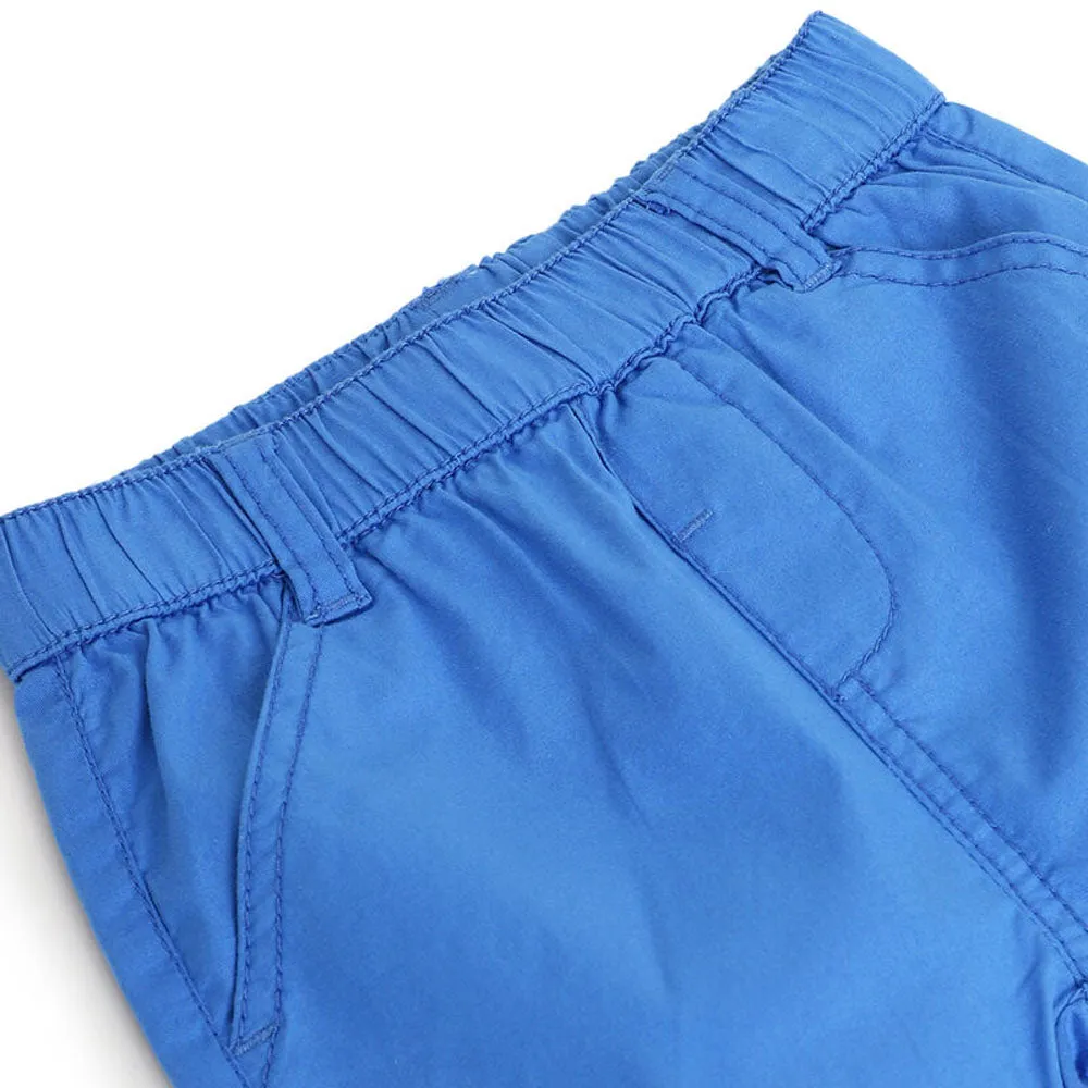 Blue Elasticated Waist Trouser