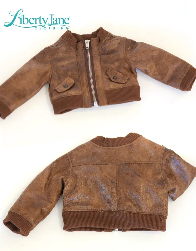 Bomber Jacket 18" Doll Clothes Pattern