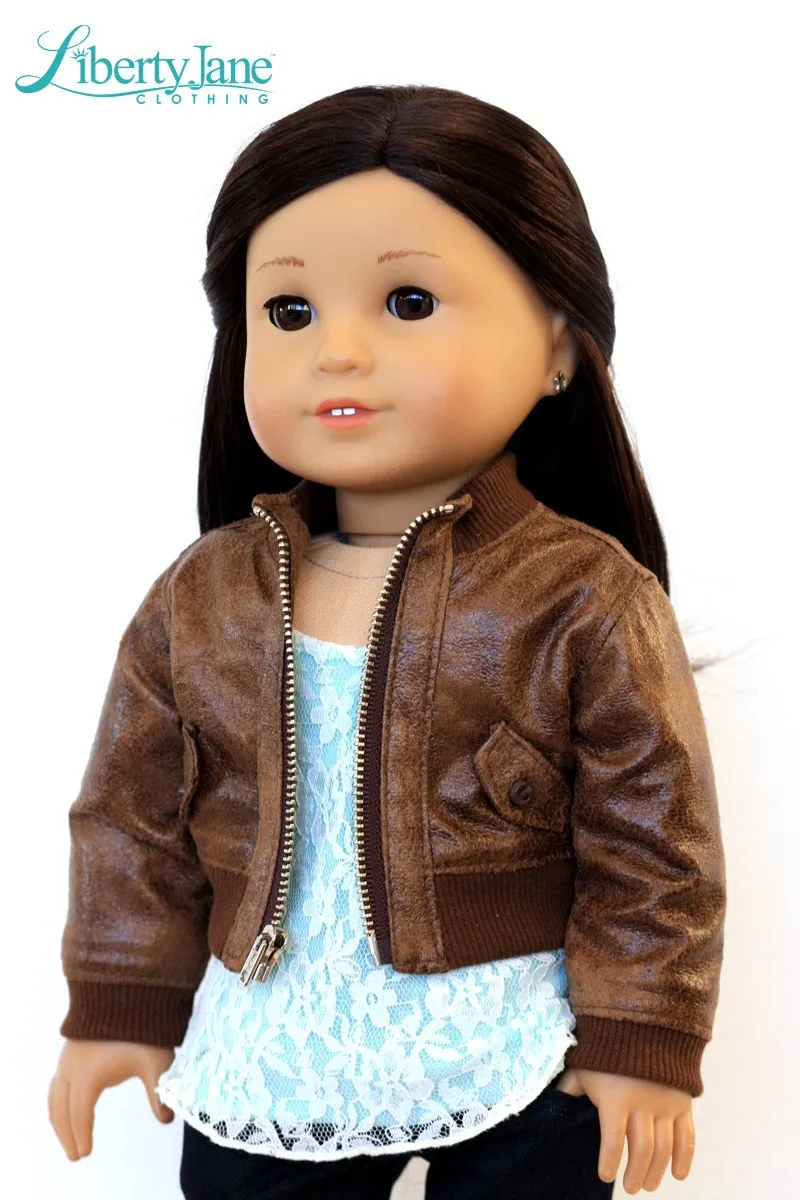 Bomber Jacket 18" Doll Clothes Pattern