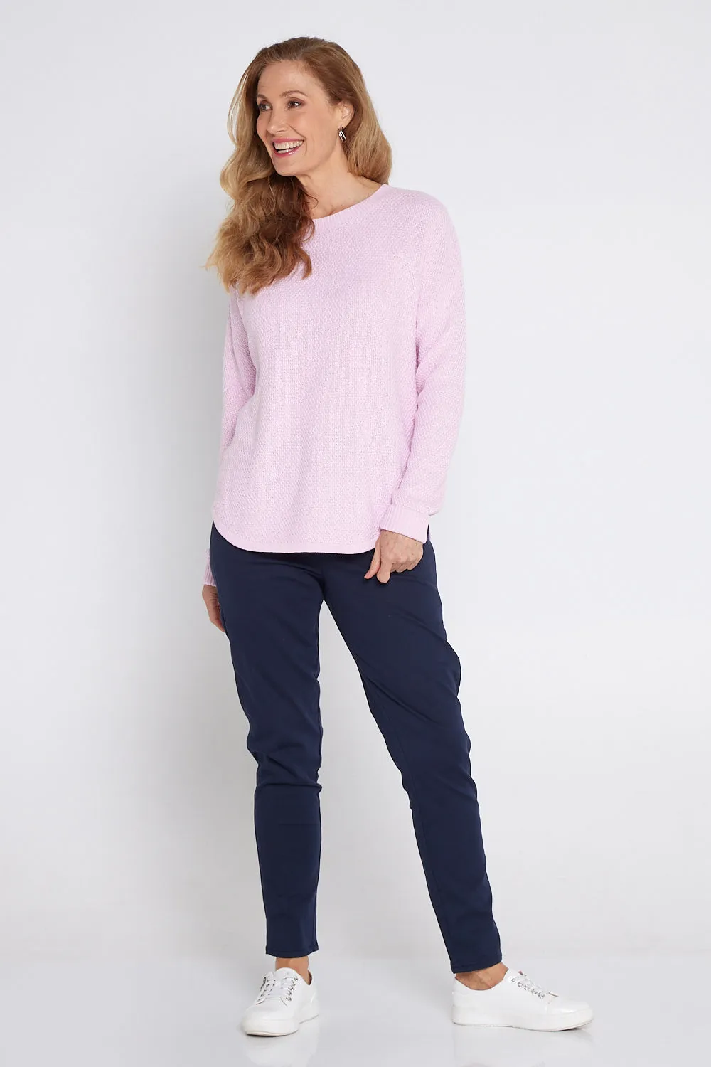 Brenda Waffle Knit - Blush