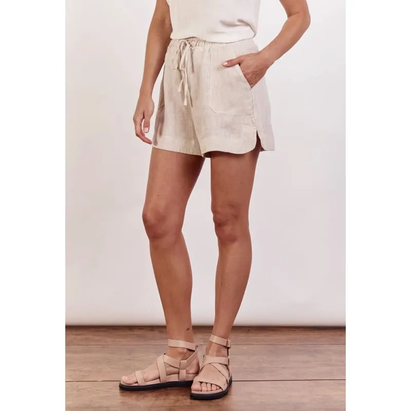 Bronte Linen Shorts | Natural