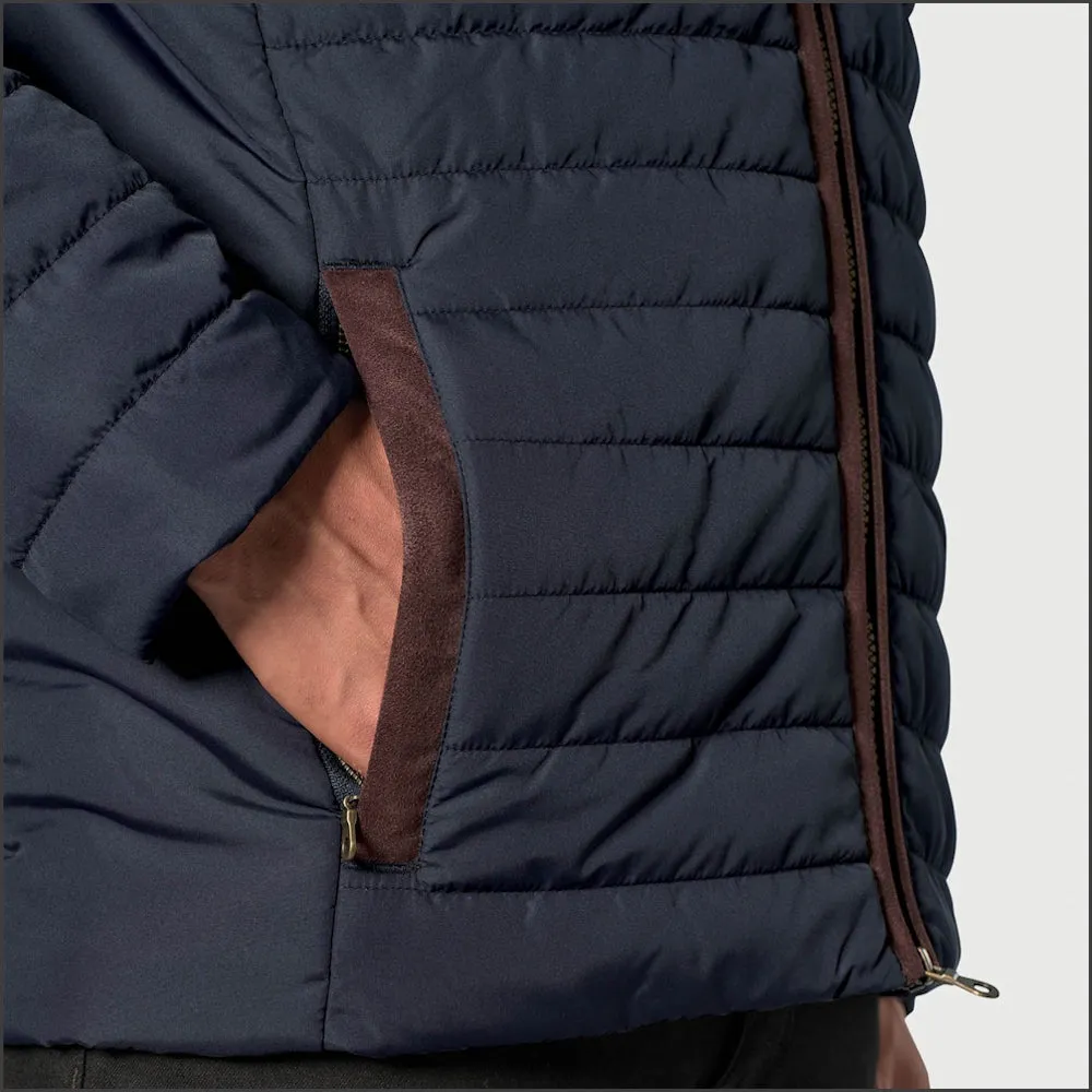 Brook Taverner Orlando Navy Quilted Puffer Jacket Casual--