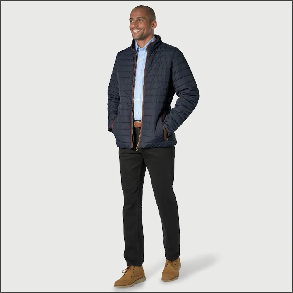 Brook Taverner Orlando Navy Quilted Puffer Jacket Casual--