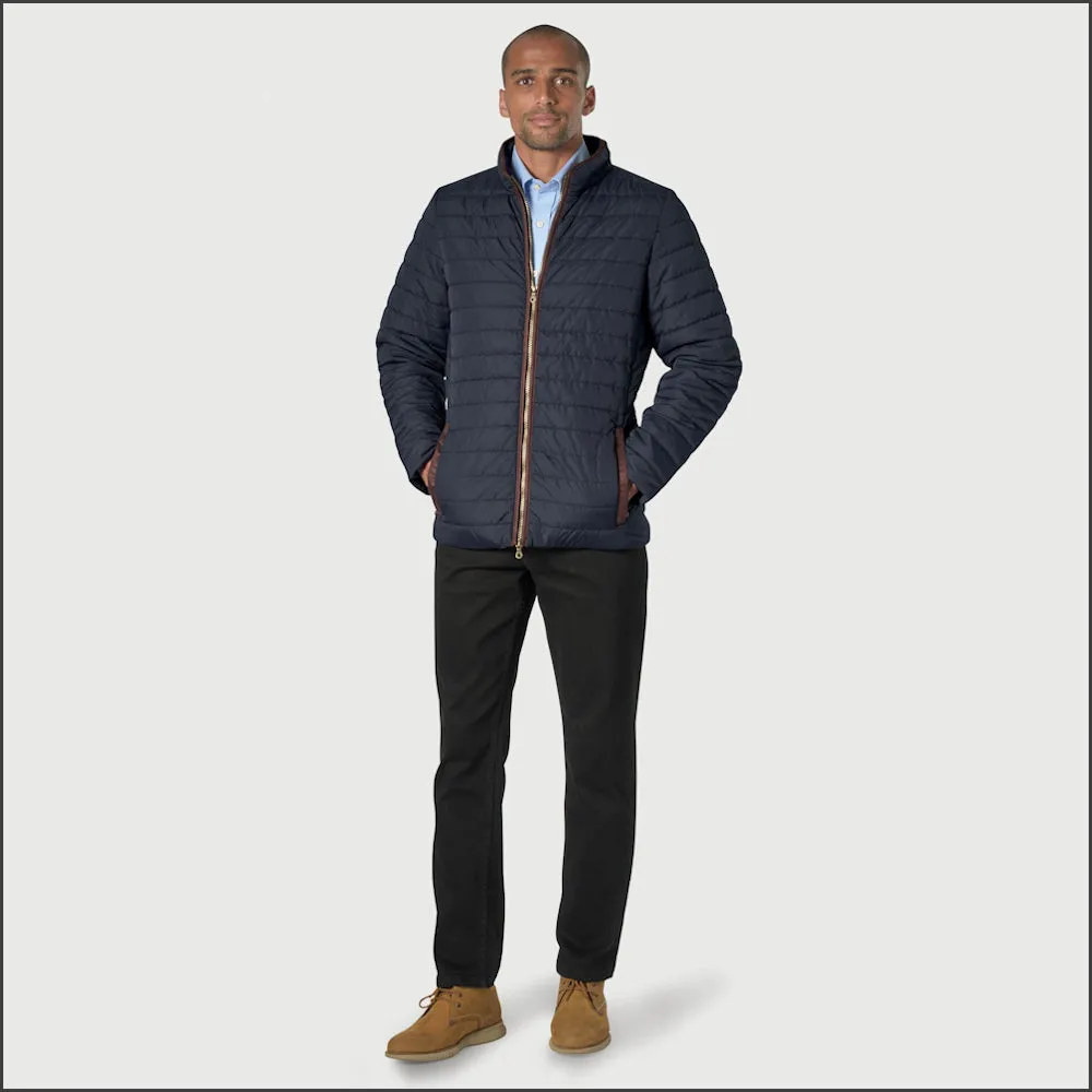 Brook Taverner Orlando Navy Quilted Puffer Jacket Casual--