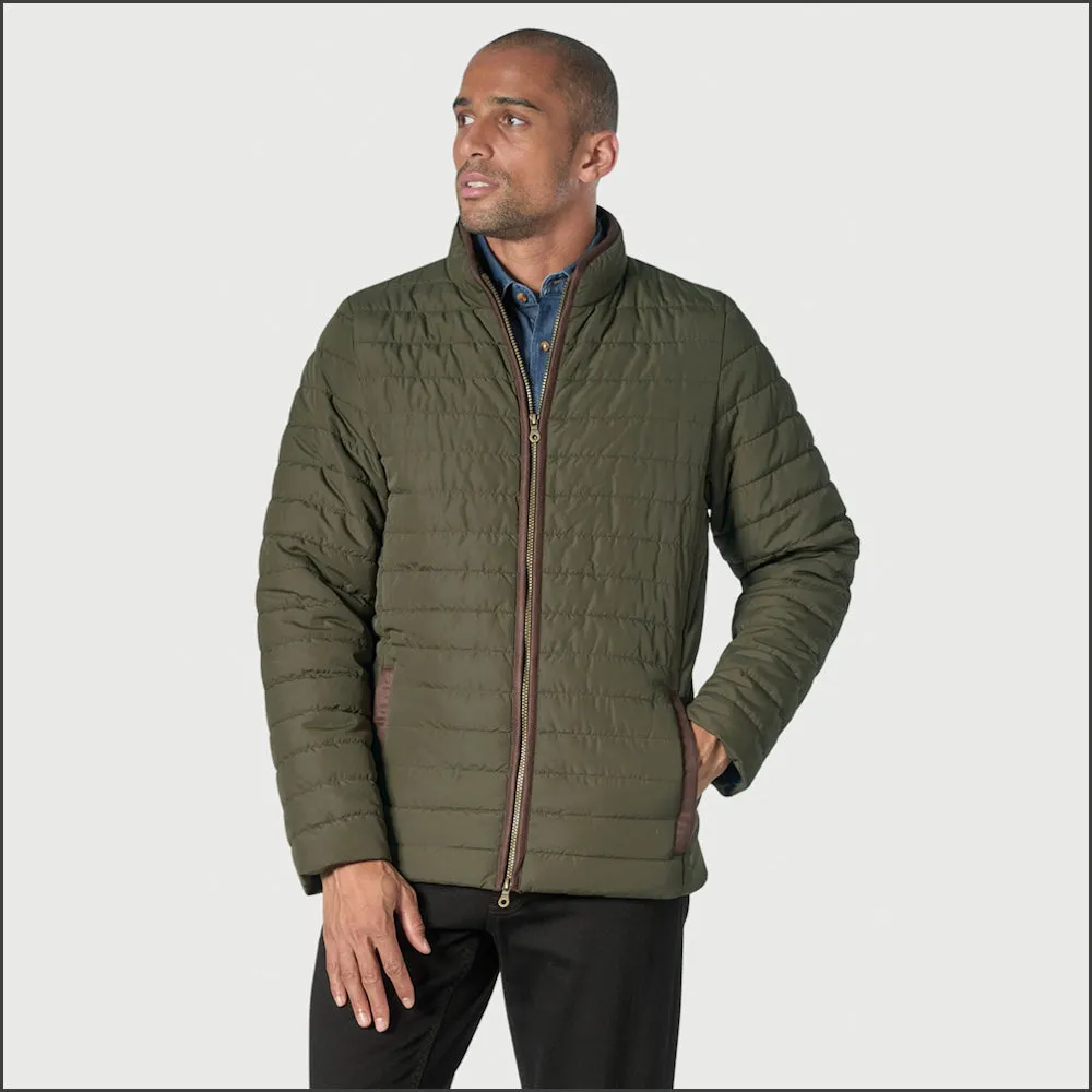 Brook Taverner Orlando Olive Quilted Puffer Jacket Casual --