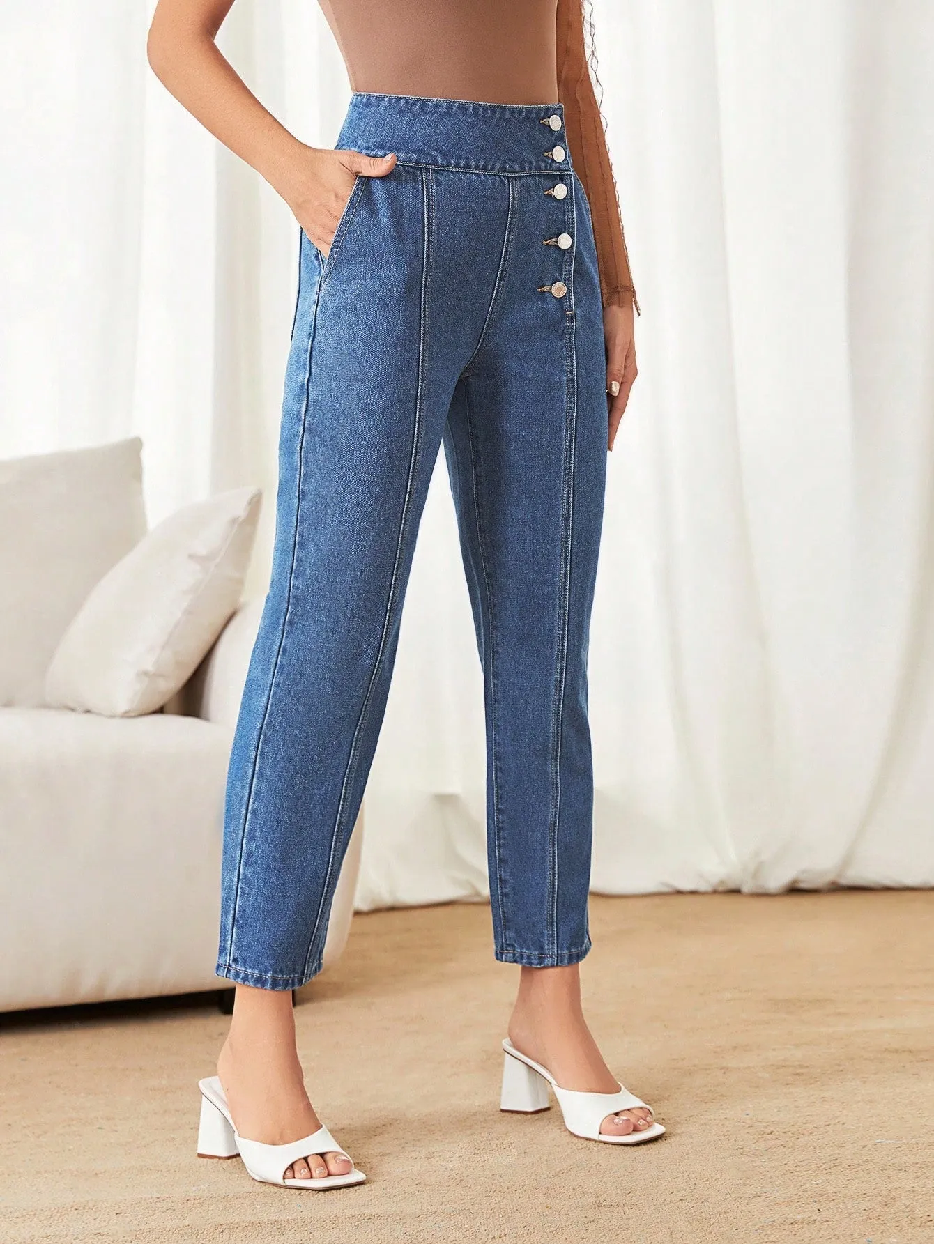 Button Fly Jeans