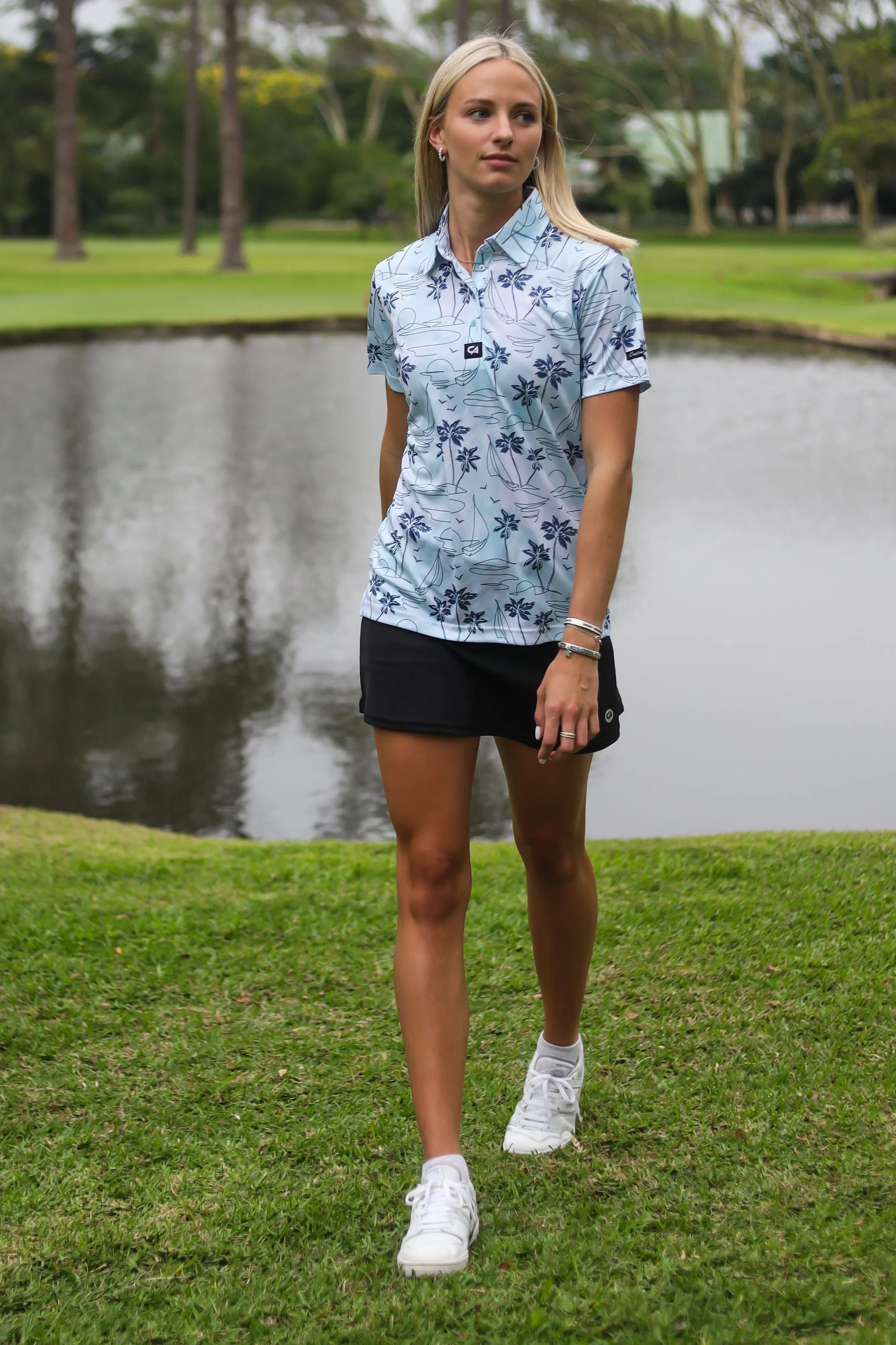 CA Ladies Funky Golf Shirt | Island Lines