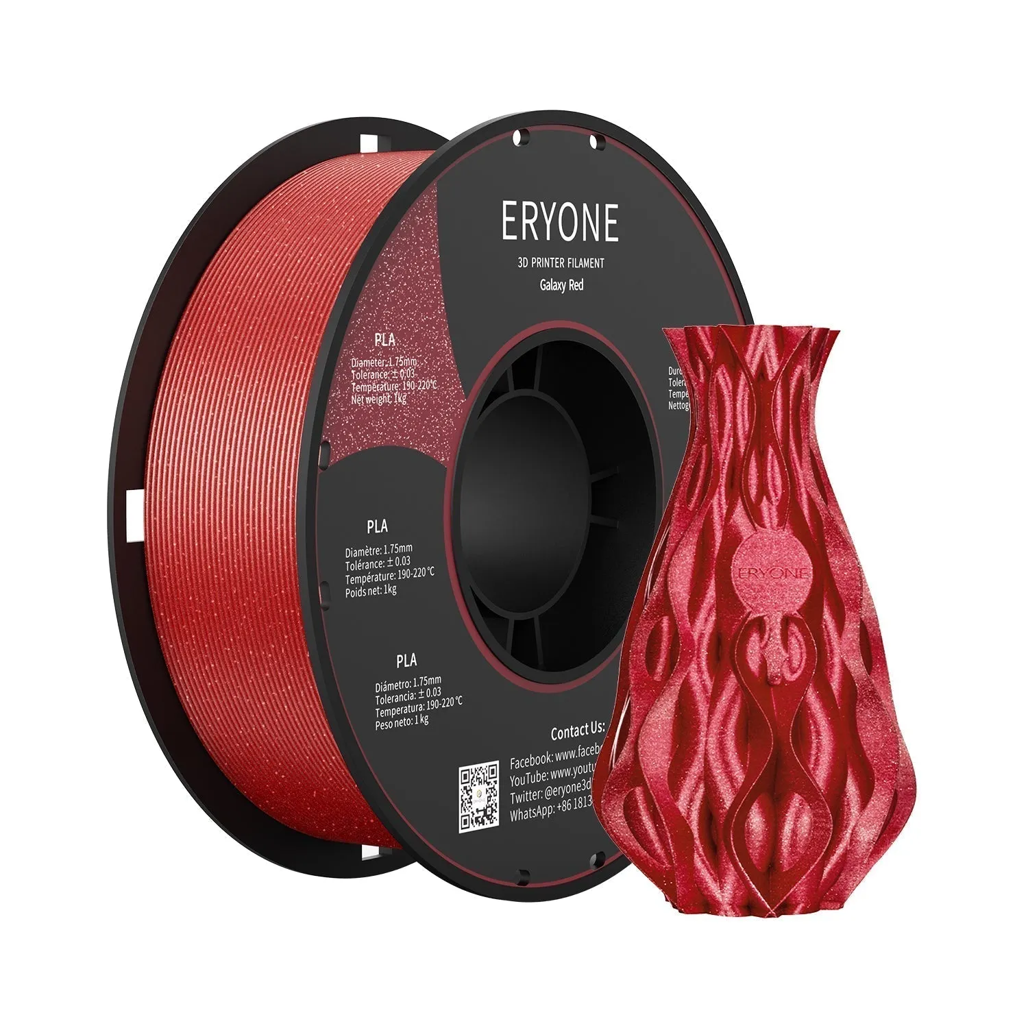 (CA only)Pre-sale- ERYONE All Series PLA 3D Filament 1kg  FREE SHIPPING(MOQ:20 rolls,can mix color)