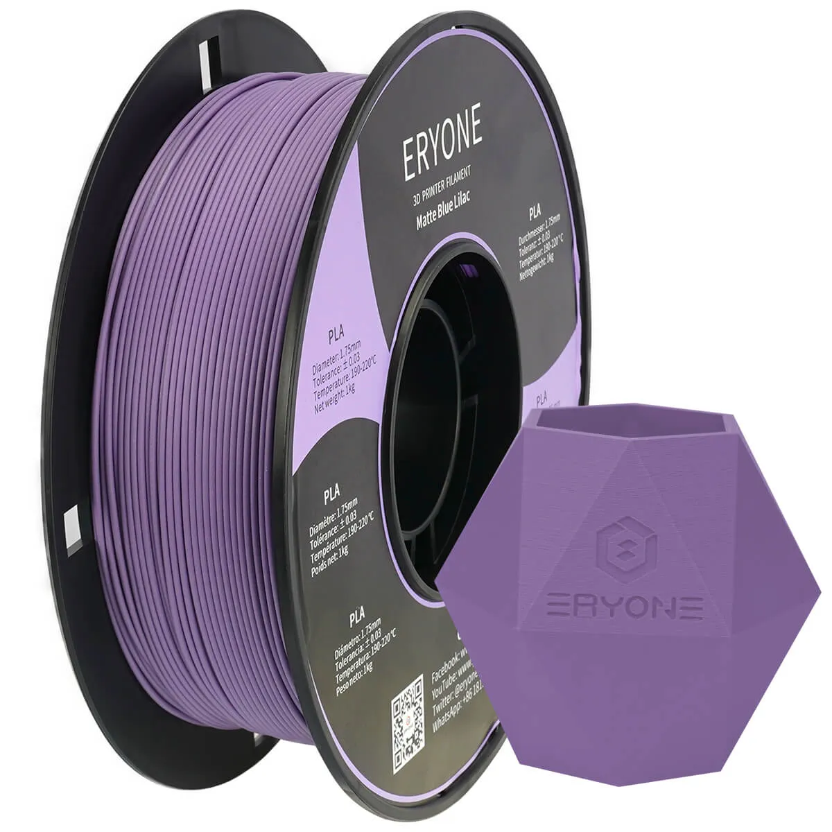 (CA only)Pre-sale- ERYONE All Series PLA 3D Filament 1kg  FREE SHIPPING(MOQ:20 rolls,can mix color)