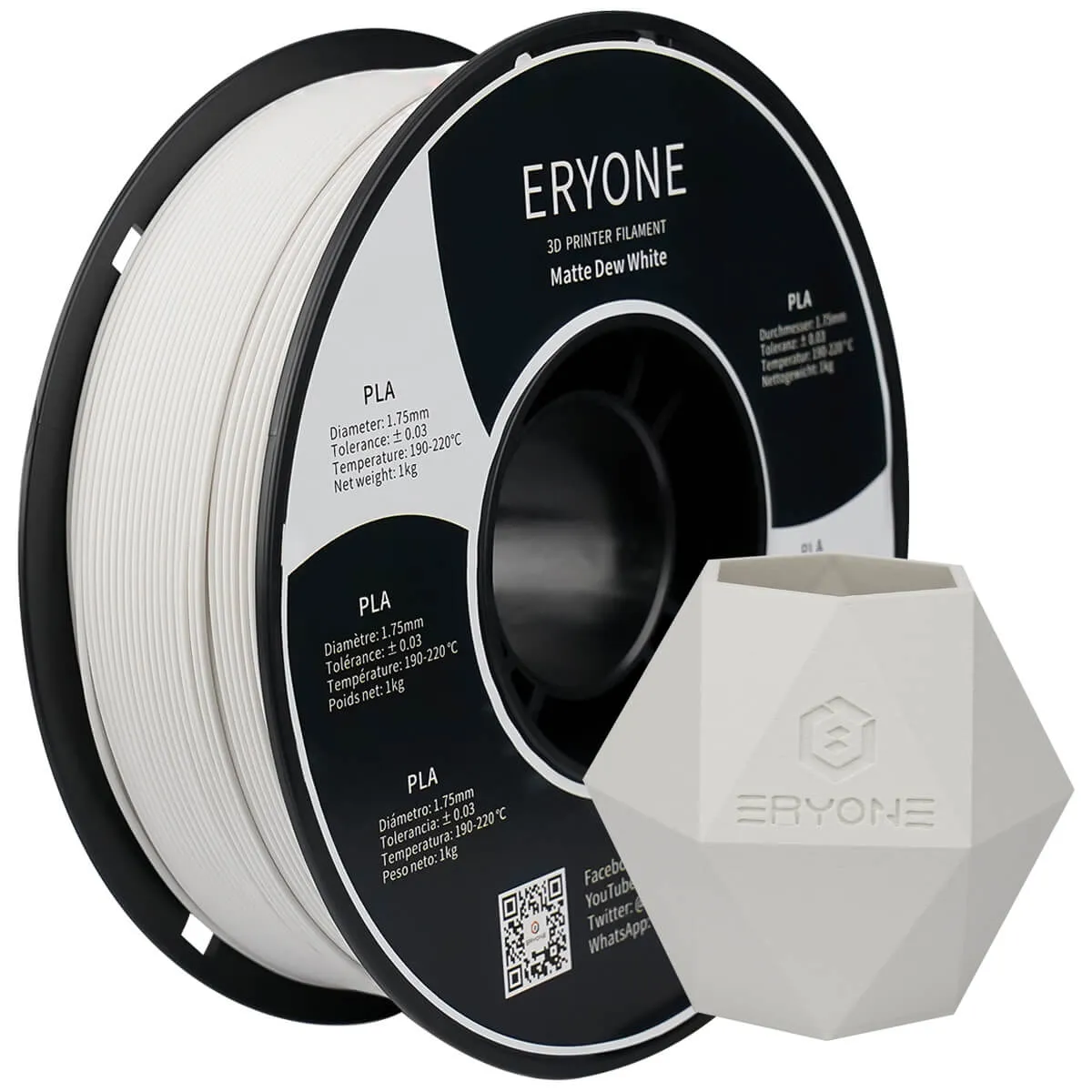 (CA only)Pre-sale- ERYONE All Series PLA 3D Filament 1kg  FREE SHIPPING(MOQ:20 rolls,can mix color)