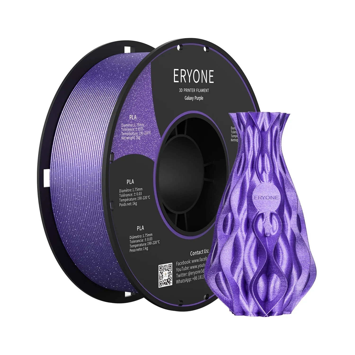 (CA only)Pre-sale- ERYONE All Series PLA 3D Filament 1kg  FREE SHIPPING(MOQ:20 rolls,can mix color)