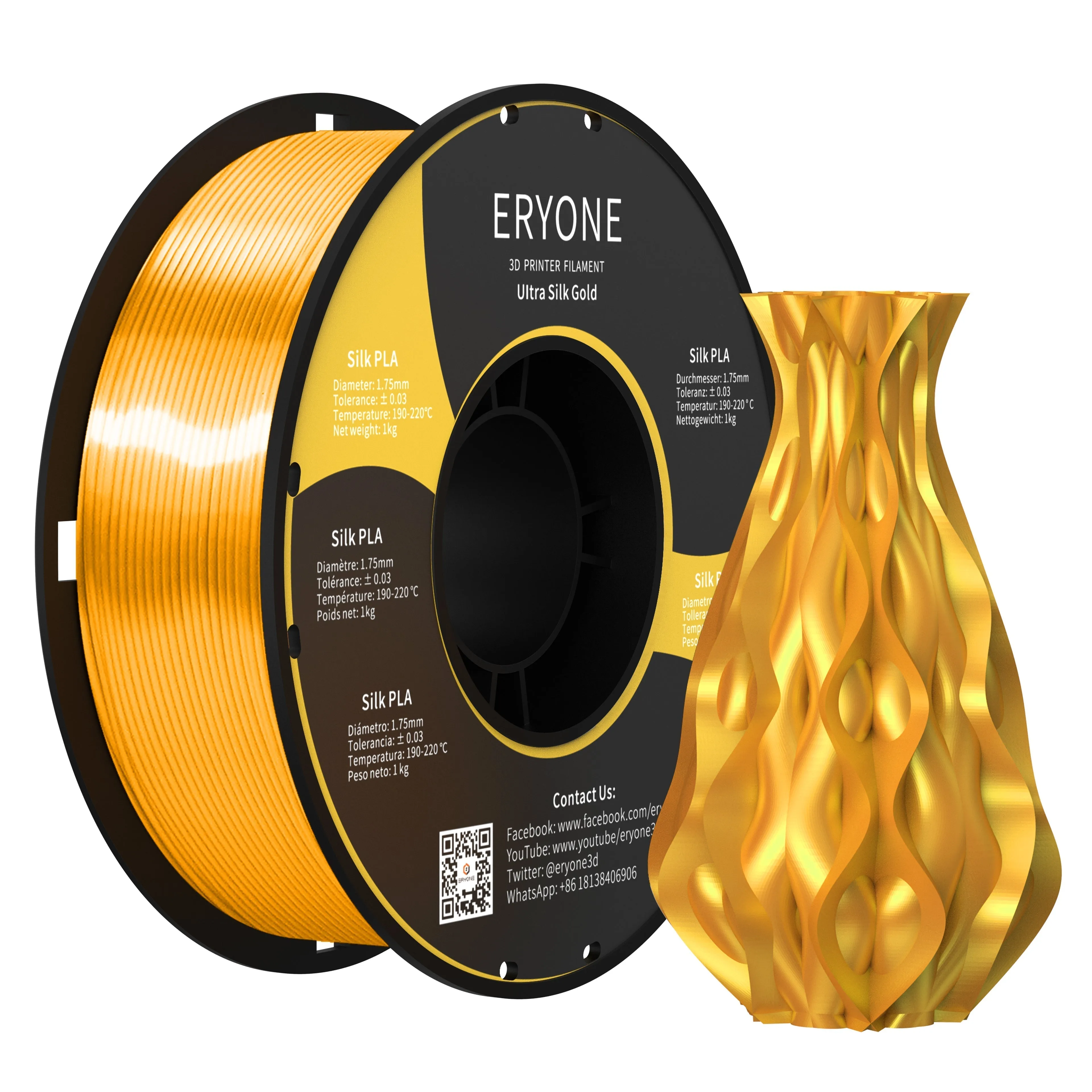 (CA only)Pre-sale- ERYONE All Series PLA 3D Filament 1kg  FREE SHIPPING(MOQ:20 rolls,can mix color)