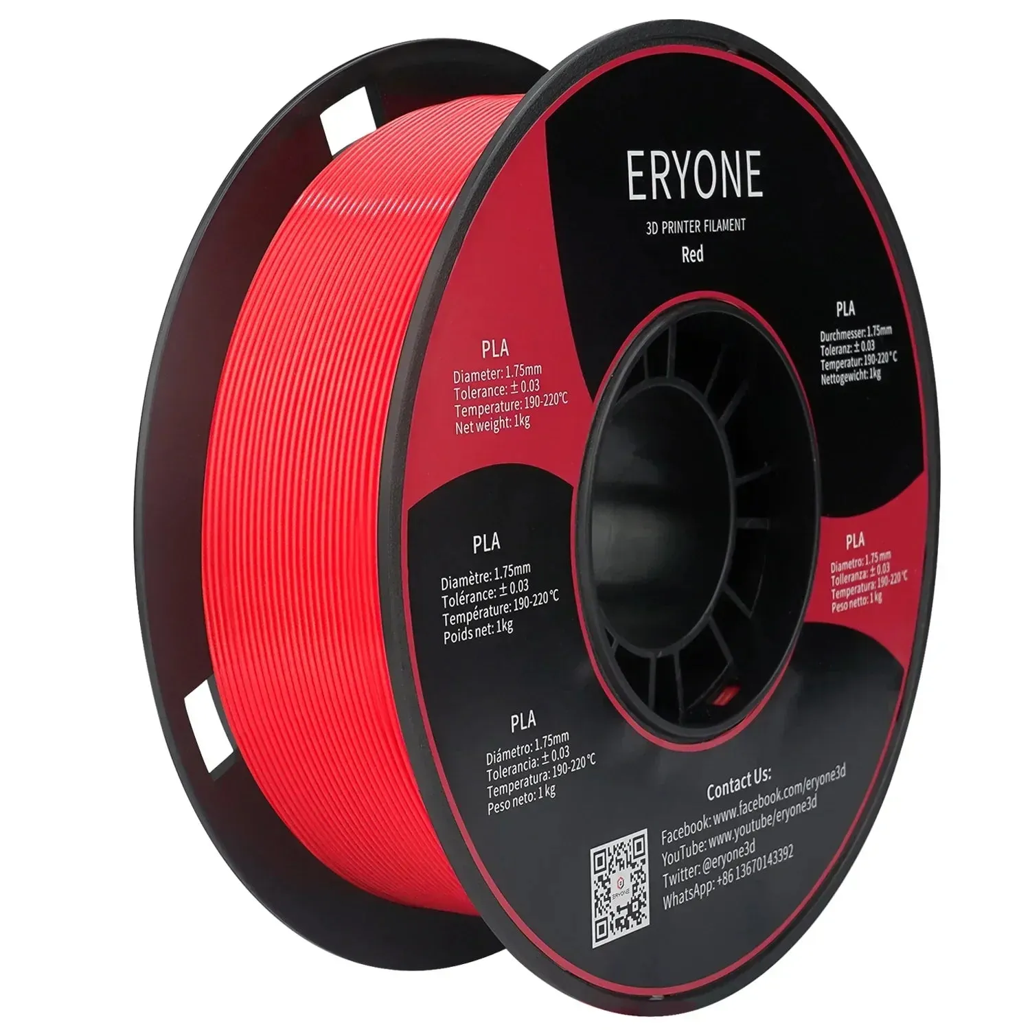 (CA only)Pre-sale- ERYONE All Series PLA 3D Filament 1kg  FREE SHIPPING(MOQ:20 rolls,can mix color)