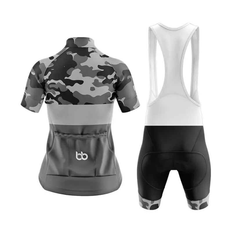 Camouflage Neck Club Cycling Kit (V2) (Grey)