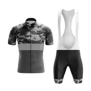 Camouflage Neck Club Cycling Kit (V2) (Grey)