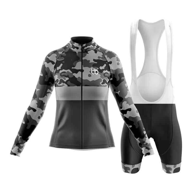 Camouflage Neck Club Cycling Kit (V2) (Grey)