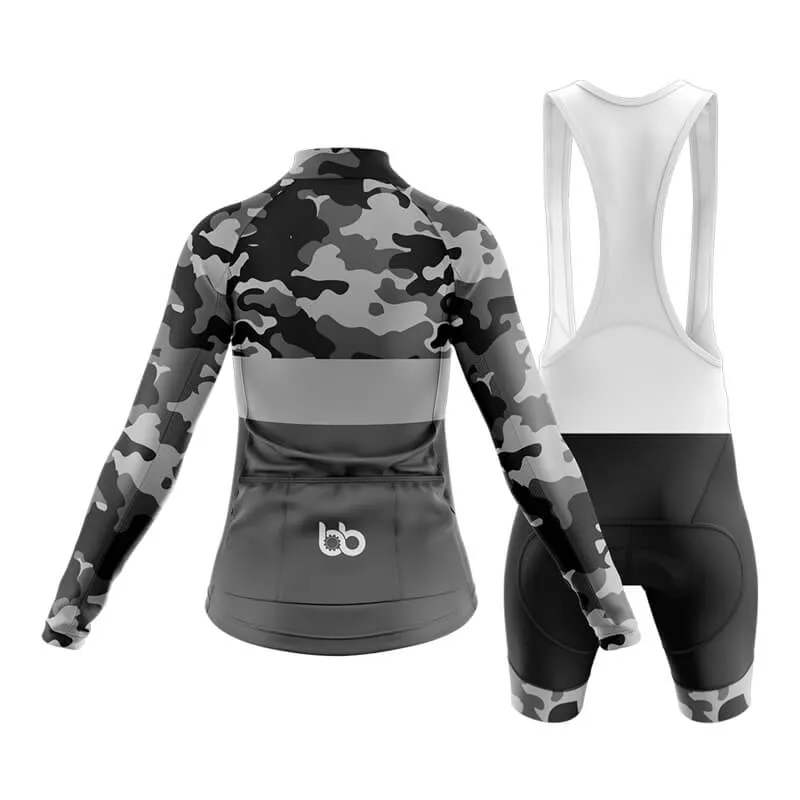 Camouflage Neck Club Cycling Kit (V2) (Grey)