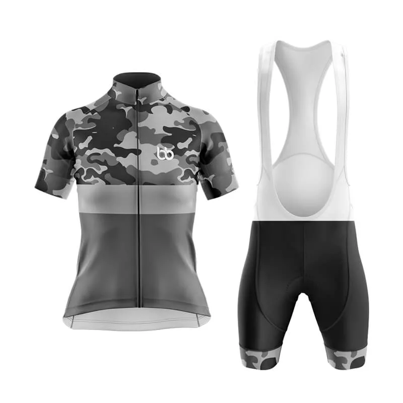 Camouflage Neck Club Cycling Kit (V2) (Grey)