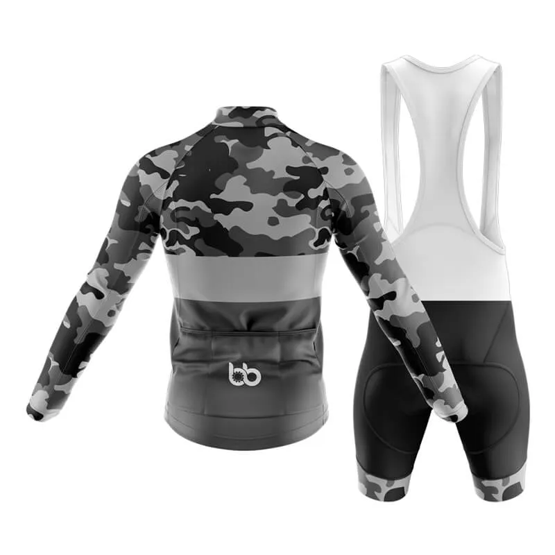 Camouflage Neck Club Cycling Kit (V2) (Grey)