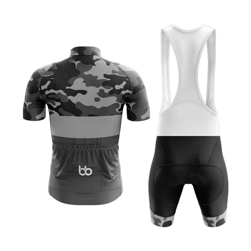 Camouflage Neck Club Cycling Kit (V2) (Grey)