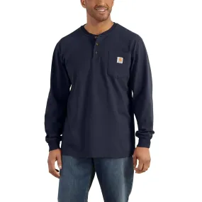 Carhartt - Long Sleeve Henley T-Shirt, Navy