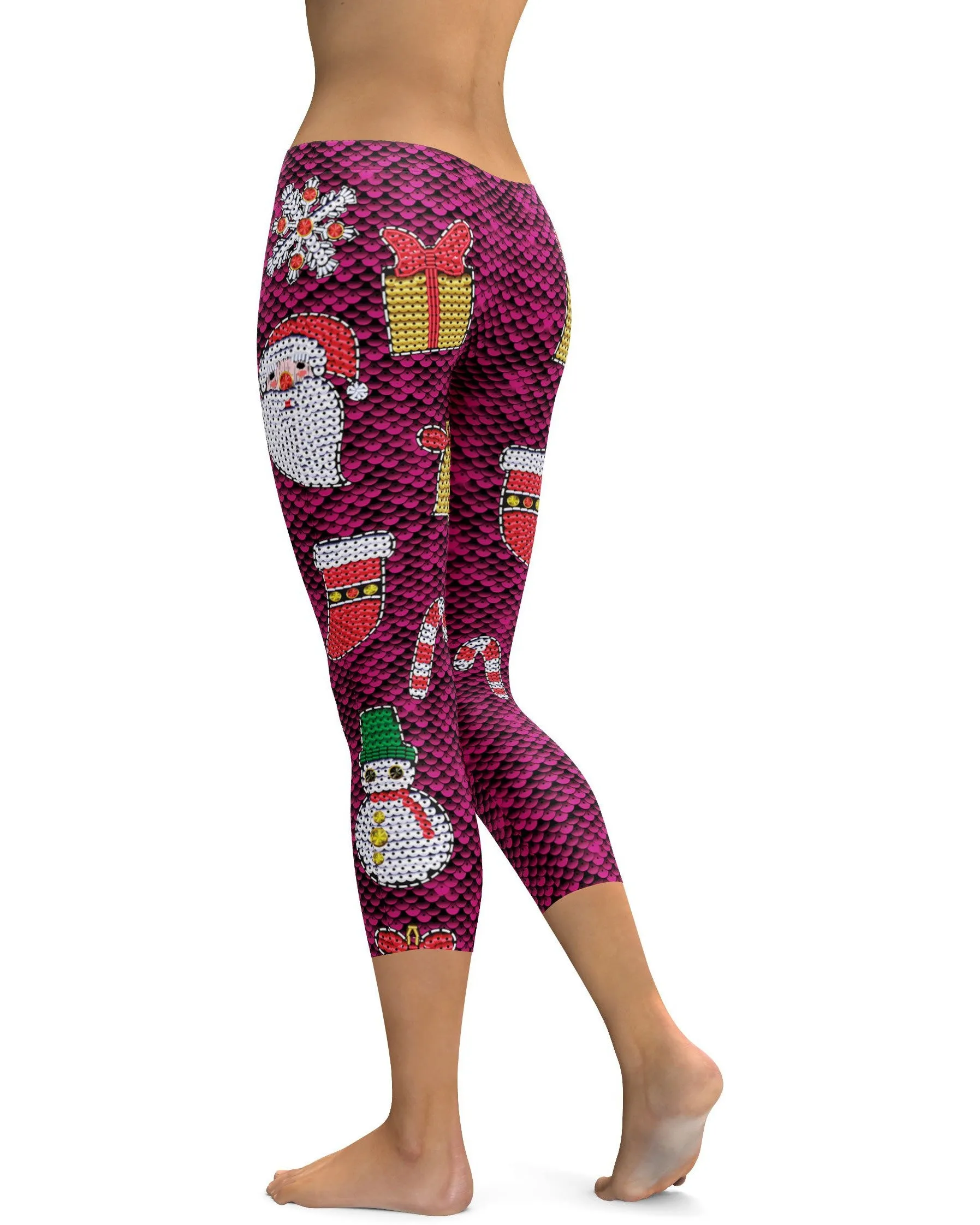 Christmas Paillette Capris