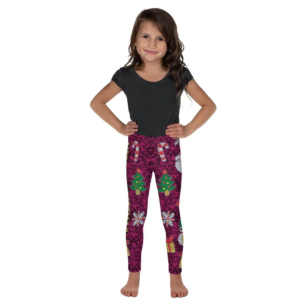 Christmas Paillette Kid's Leggings