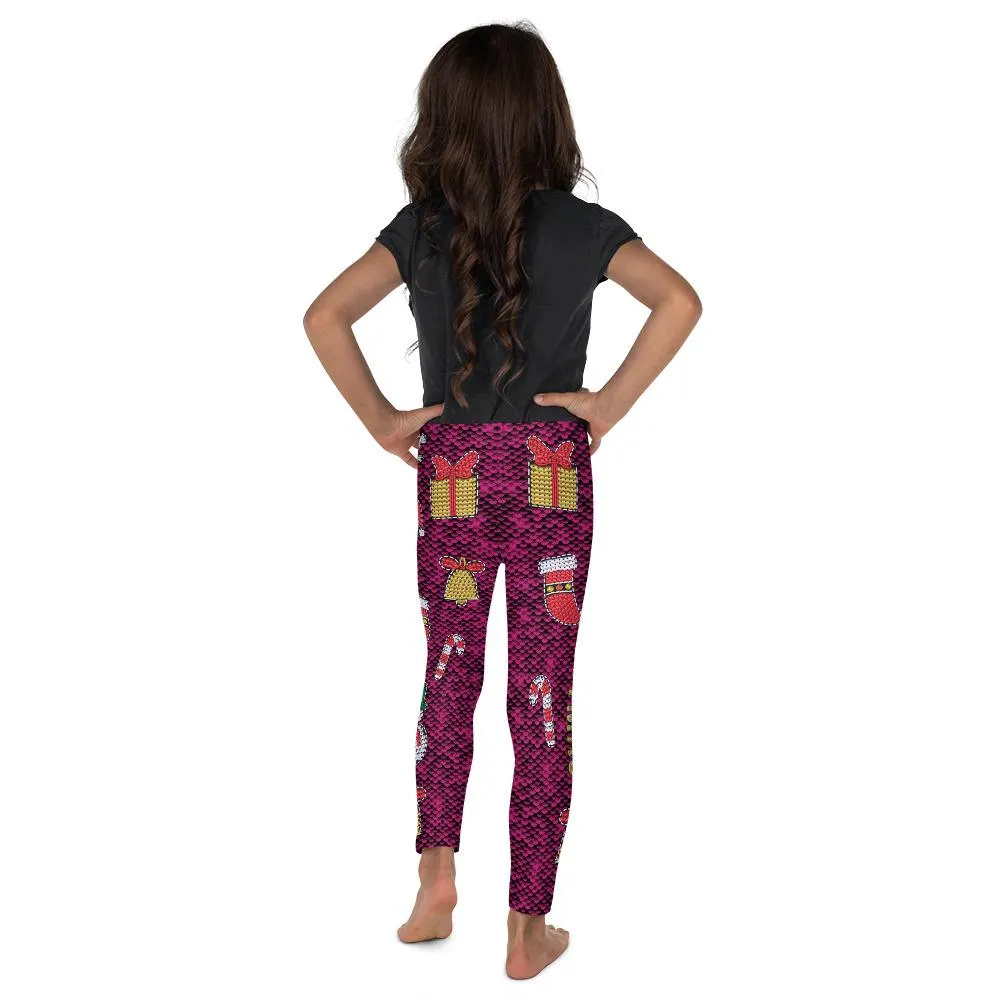 Christmas Paillette Kid's Leggings