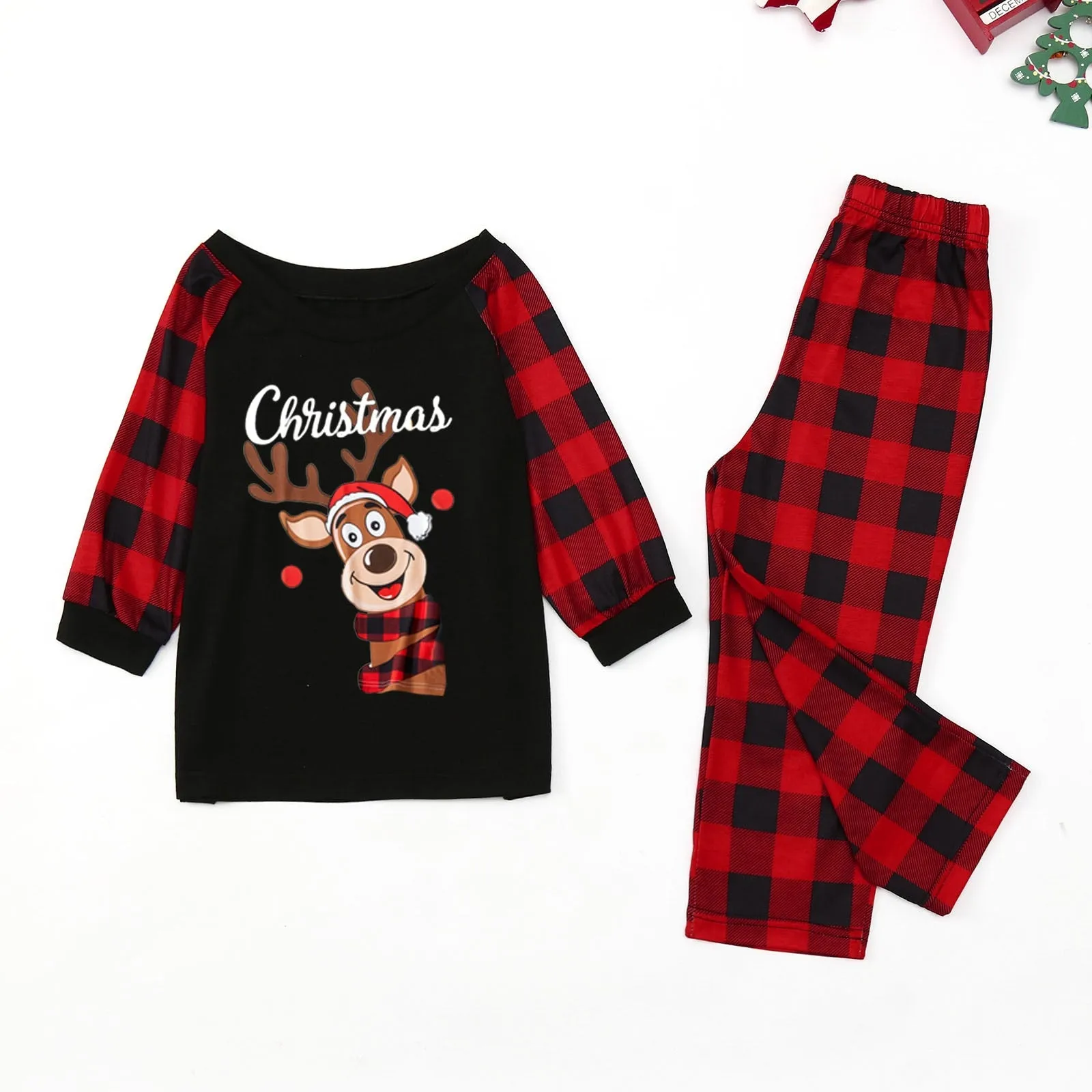 Christmas Pajamas Matching Family Pyjamas Menoea Outfits Cartoon  Printed Homewear Mom And Daughter Clothes Pajamas Parent-child Wear