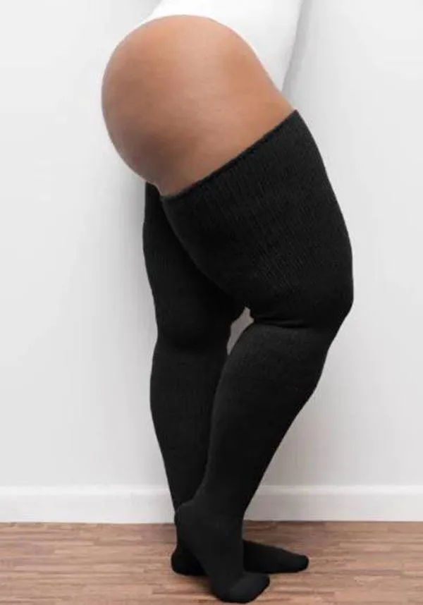 Classic Black | THIGH HIGH SOCKS