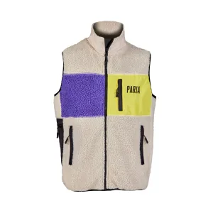 Cream Sherpa Fleece Commuter Cycling Gilet