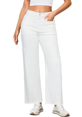 Cream White Irresistible Vintage Shaping All Season Original Fit Jean High Rise