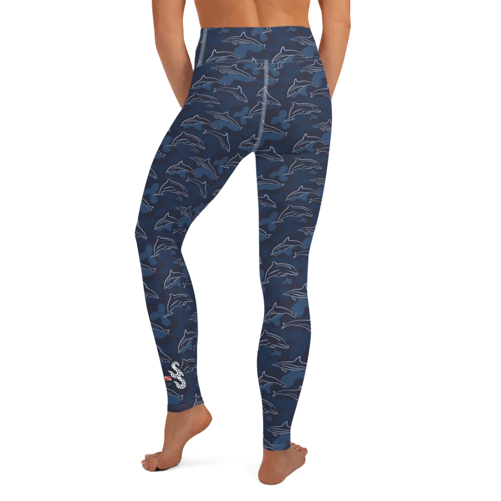 Dancing Dolphins Leggings - High Waist